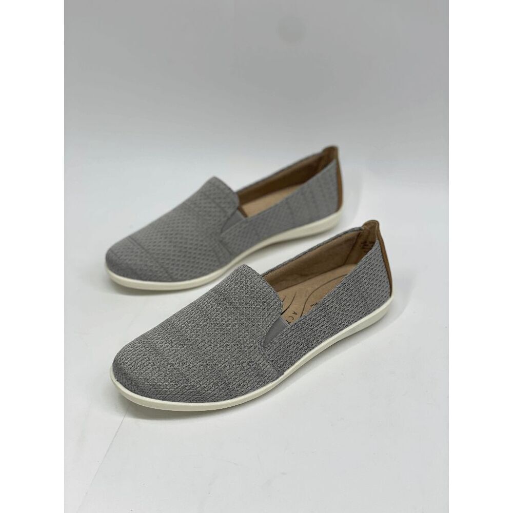 Life Stride Women's Next Level Slip-On Flat Shoes - Grey Knit 7.5W